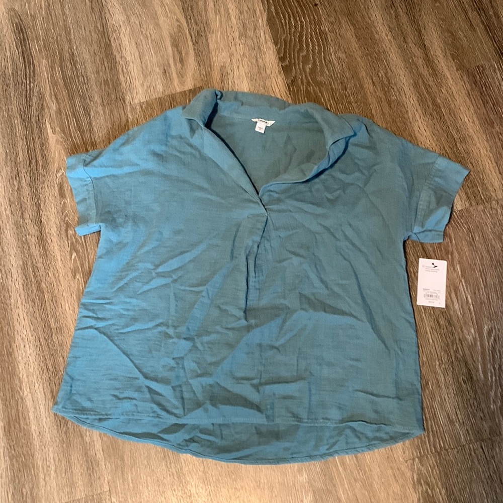 Sonoma women’s linen blouse collared size s
